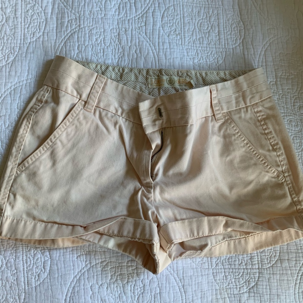 Pale pink JCrew Chino shorts